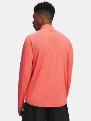 Muška majica kratkih rukava UNDER ARMOUR TECH TEXTURED 1/2 ZIP 1382797-690 CRVENA