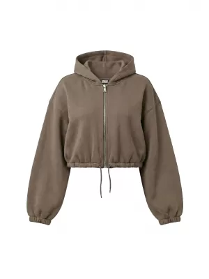 Ženski sweatshirt URBAN CLASSICS TB8635-23646 DUBOKA TAUPE
