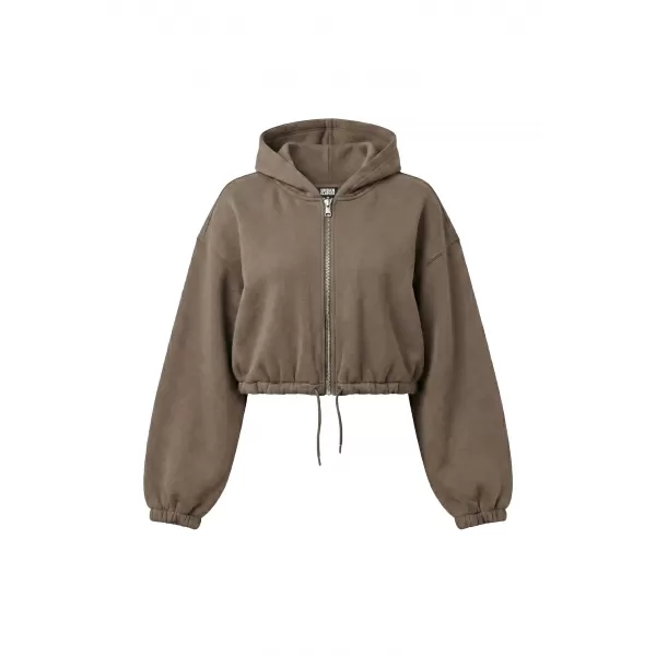  Ženski sweatshirt URBAN CLASSICS TB8635-23646 DUBOKA TAUPE 