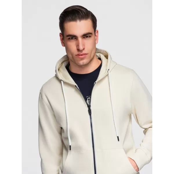  Muški sweatshirt OMBRE OM-SSBZ-0272 KREMA 