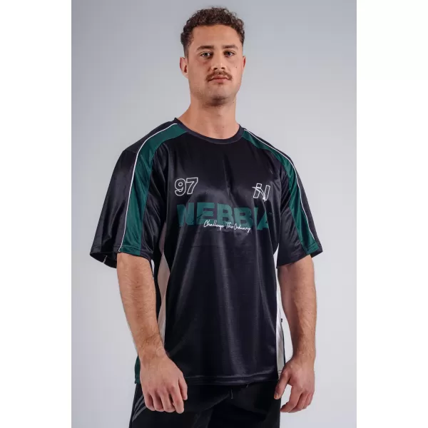  Predimenzionirana majica kratkih rukava od jerseya 97 NEBBIA PRIMAL 885 CRNA 