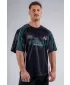 Predimenzionirana majica kratkih rukava od jerseya 97 NEBBIA PRIMAL 885 CRNA