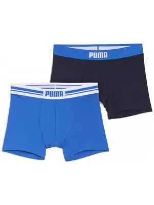 Muške bokserice PUMA MEN EVERYDAY PLACED LOGO BOXER 2P 93847603 PLAVA KOMBINACIJA