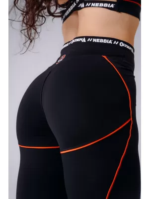 Ženske tajice NEBBIA OLYMPIA HIGH-WAIST 935 CRNA