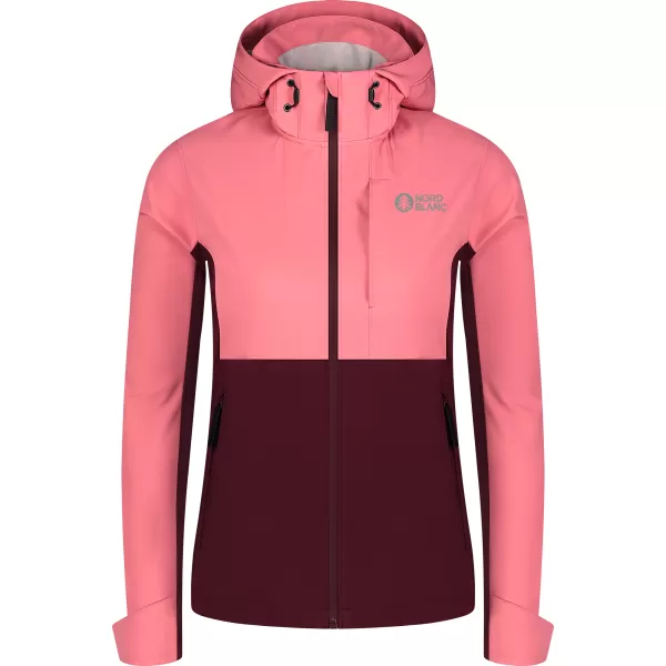  Ženska softshell jakna NORDBLANC BLINK NBSSL8320 RUŽIČASTA 