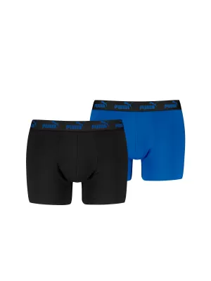 Muške bokserice PUMA ELEMENTS MEN BASIC BOXERS 2P 93875301 CRNO/PLAVO