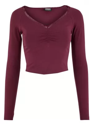 Ženska majica URBAN CLASSICS TB7729-01151 TREŠNJA
