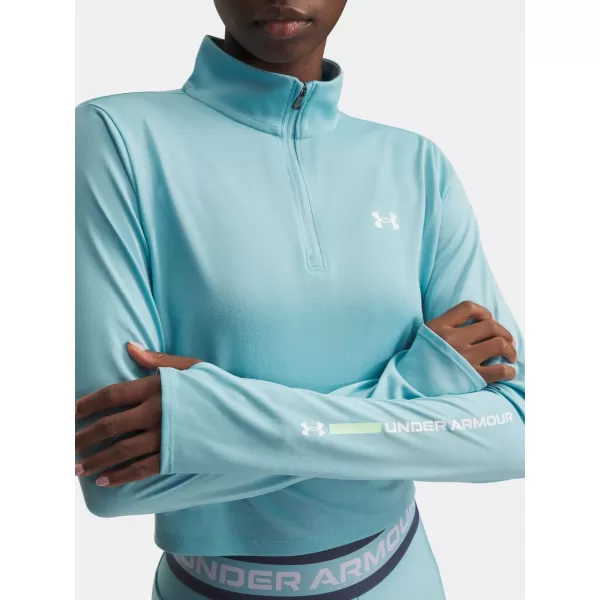 Ženska majica kratkih rukava UNDER ARMOUR TECH BRANDED 1/2 ZIP 6009988-425 PLAVA 