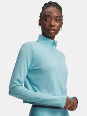 Ženska majica kratkih rukava UNDER ARMOUR TECH BRANDED 1/2 ZIP 6009988-425 PLAVA
