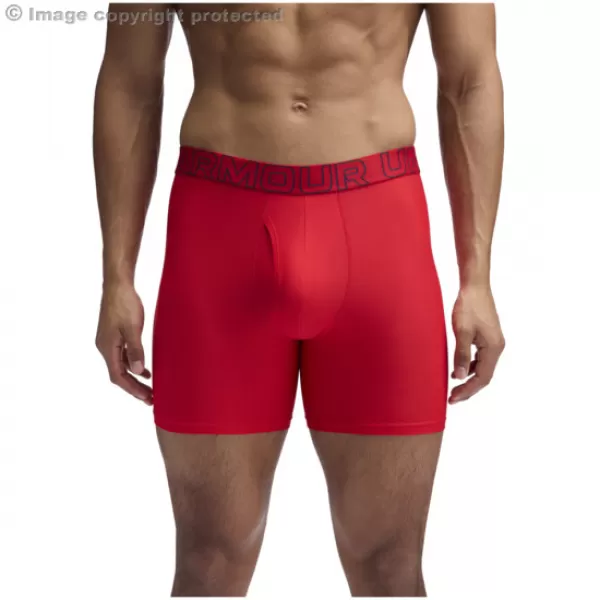  Muške bokserice UNDER ARMOUR UA PERFORMANCE TECH MESH - SOLID 6 -3PK 1383884-600 CRVENA 