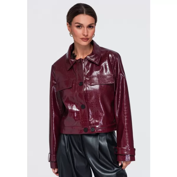 Ženska jakna OMBRE OW-JAFL-0145 TAMNOCRVENA 