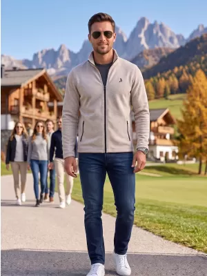 Muška majica od flisa ALTISPORT ALM002852 SREBRNI ODSJAJI