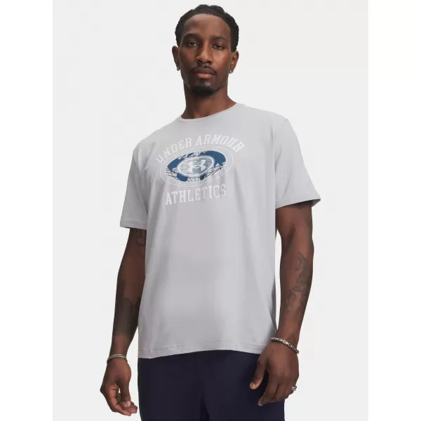  Muška majica kratkih rukava UNDER ARMOUR M 60/40S ARMOR GLOBE SS 6009261-011 SIVA 