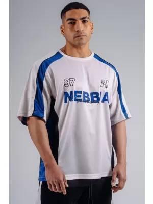 Predimenzionirana majica kratkih rukava od jerseya 97 NEBBIA PRIMAL 885 KREMA