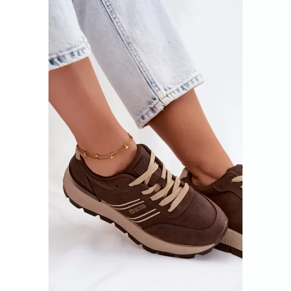  Ženske tenisice BIG STAR SHOES UU274040 SMEĐA/BEŽ 