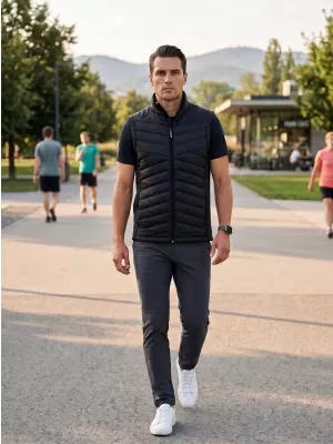 Muški hibridni prsluk MALFINI PREMIUM CROSS 557 CRNA