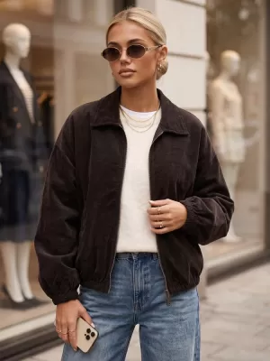 Ženska jakna DSTREET TY6053 SMEĐA