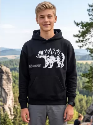Dječji sweatshirt ALTISPORT ALM193422 CRNA