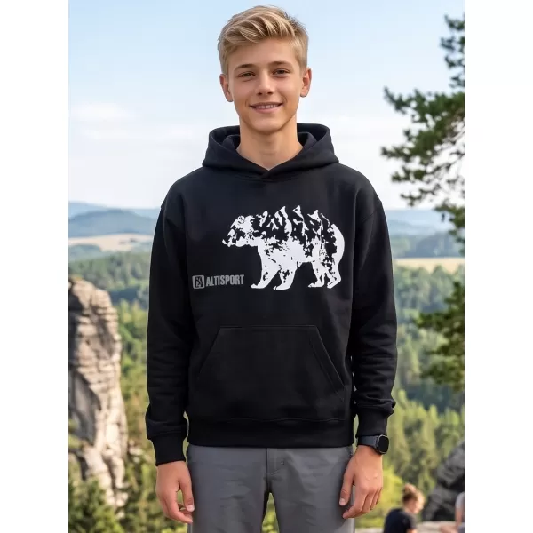  Dječji sweatshirt ALTISPORT ALM193422 CRNA 