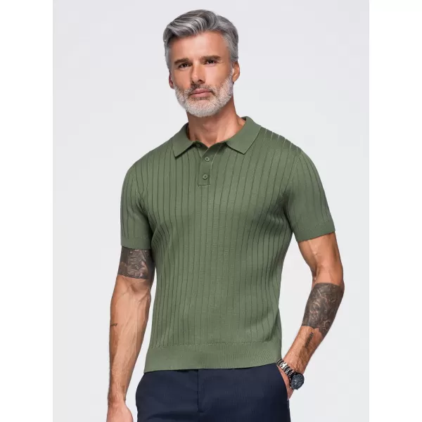  Muška polo majica OMBRE OM-POSS-0180 MASLINA 