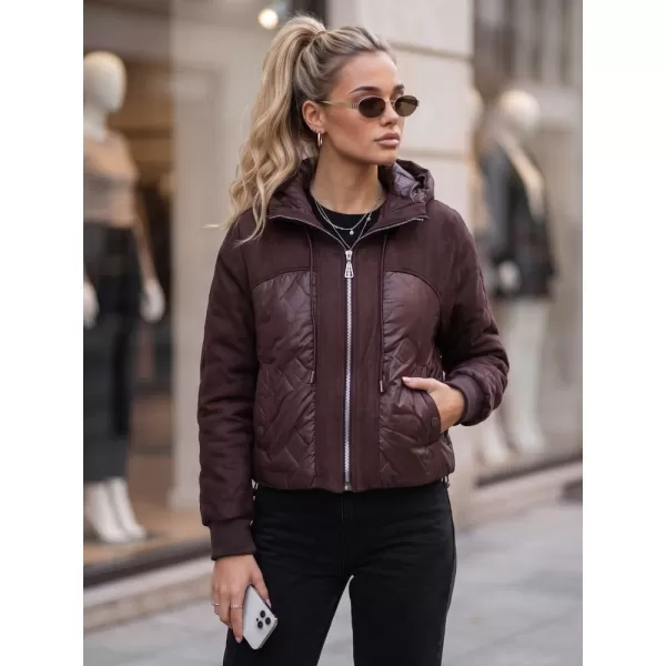  Ženska jakna DSTREET TY6094 TAMNOCRVENA 
