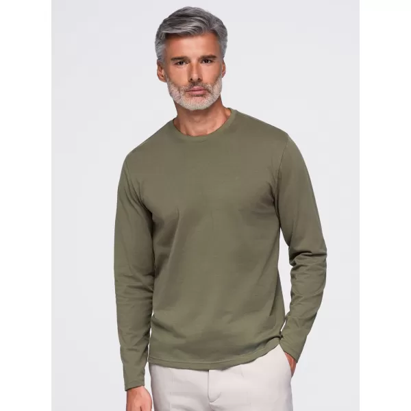 Muška majica kratkih rukava OMBRE OM-LSBL-0142 TAMNOMASLINASTO 