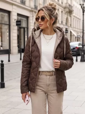 Ženska jakna DSTREET TY5883 SMEĐA