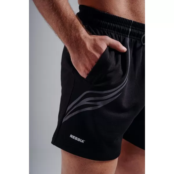  Prevelike kratke hlače za trening NEBBIA PRIMAL 876 CRNA 