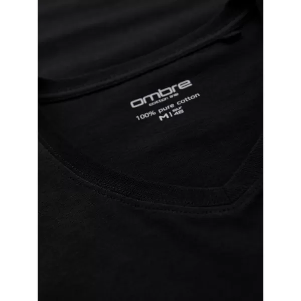  Muška majica kratkih rukava OMBRE OM-TSBS-0281 CRNA 