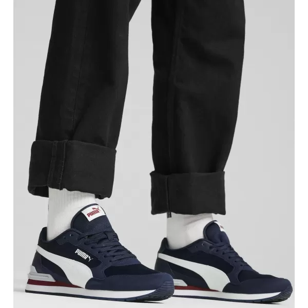  Čizme PUMA ST RUNNER V4 MESH 39966602 CLUB NAVY/ KLUB TAMNOPLAVA/PUMA BIJELA/TIMSKA KRALJEVSKA CRVENA/PLATINASTO SIVA 
