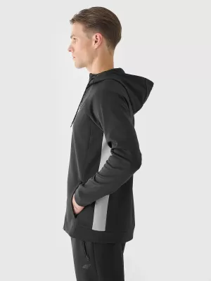 Muški sweatshirt 4F WAW25TSWSM1930 DUBOKA CRNA
