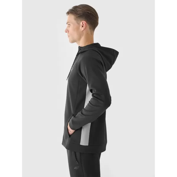  Muški sweatshirt 4F WAW25TSWSM1930 DUBOKA CRNA 