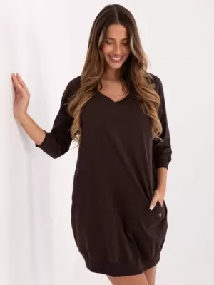 Haljina BASIC FEEL GOOD RV-SK-7203.35P TAMNO SMEĐA