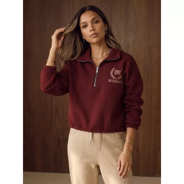  Ženski sweatshirt DSTREET 1 BY1575 TAMNOCRVENA 
