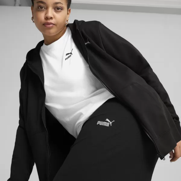  Ženske tajice PUMA ESS SMALL NO. 1 LOGO HIGH-WAIST STRAIGHT 68242801 PUMA CRNA 