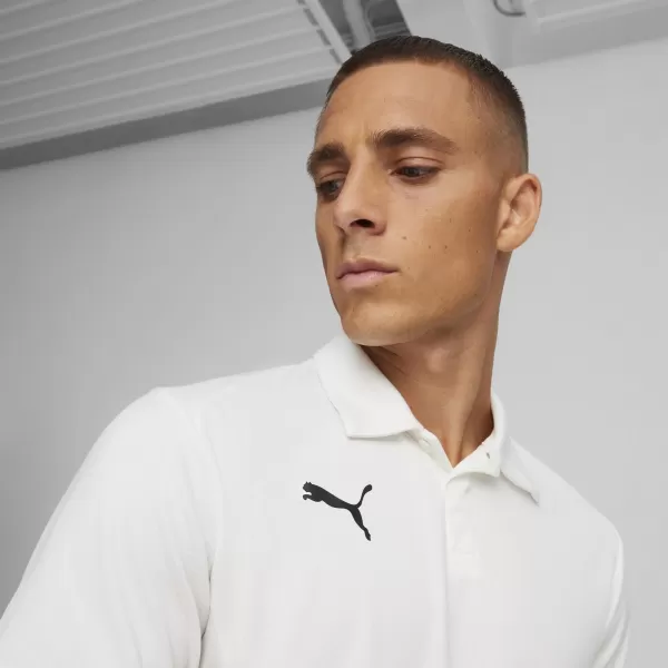  Muška majica s kragnom PUMA TEAMGOAL POLO 658771-04 PUMA BIJELA/CRNA/PERJE SIVA 
