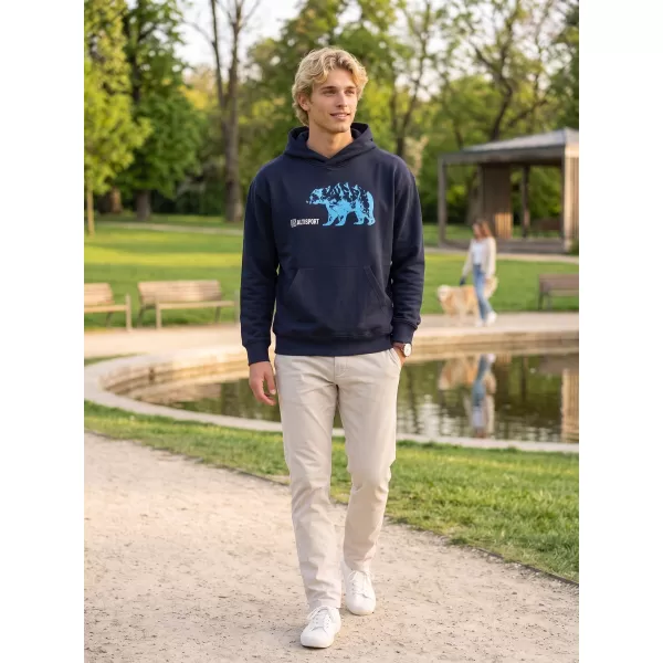  Muški sweatshirt ALTISPORT ALM193422 TAMNOPLAVA 