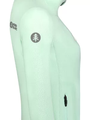 Ženska lagana majica od flisa NORDBLANC MAPLE NBSFL8374 MENTA ZELENA