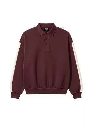 Muška majica s kragnom URBAN CLASSICS TB8595-01151 TREŠNJA