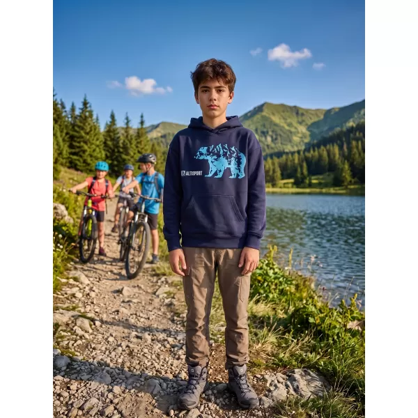  Dječji sweatshirt ALTISPORT ALM193422 TAMNOPLAVA 