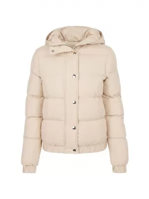 Prošivena ženska jakna URBAN CLASSICS TB8714-02903 BIJELI PIJESAK