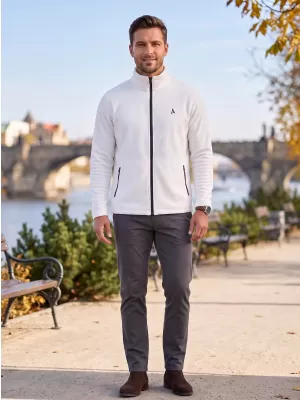 Muška majica od flisa ALTISPORT ALM002852 BIJELA