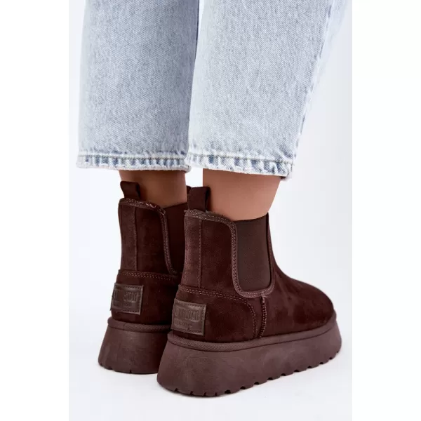  Ženske cipele BIG STAR SHOES UU274174 SMEĐE/BEŽ SJENE 