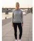 Ženski sweatshirt 4F WMM00TSWSF2536 HLADNI SVIJETLO SIVI MELANGE