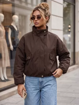 Ženska jakna DSTREET TY6022 SMEĐA