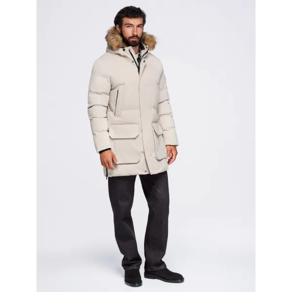  Muška parka OMBRE OM-JALJ-0310 KREMA 