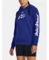 Ženski sweatshirt UNDER ARMOUR UA RIVAL FLEECE GRAPHIC HDY 1379609-400 PLAVA