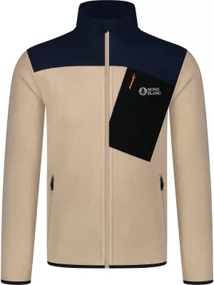 Muški lagani sweatshirt od flisa NORDBLANC CRACKLE NBSFM8373 BEŽ