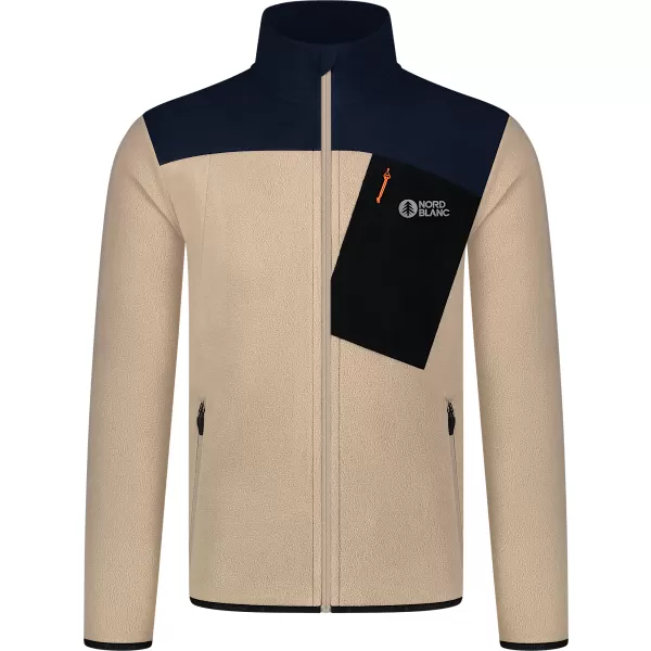  Muški lagani sweatshirt od flisa NORDBLANC CRACKLE NBSFM8373 BEŽ 
