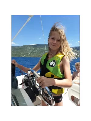 Prsluk za plivanje SPINERA Youth Neopren 50N ZELENO/ŽUTO